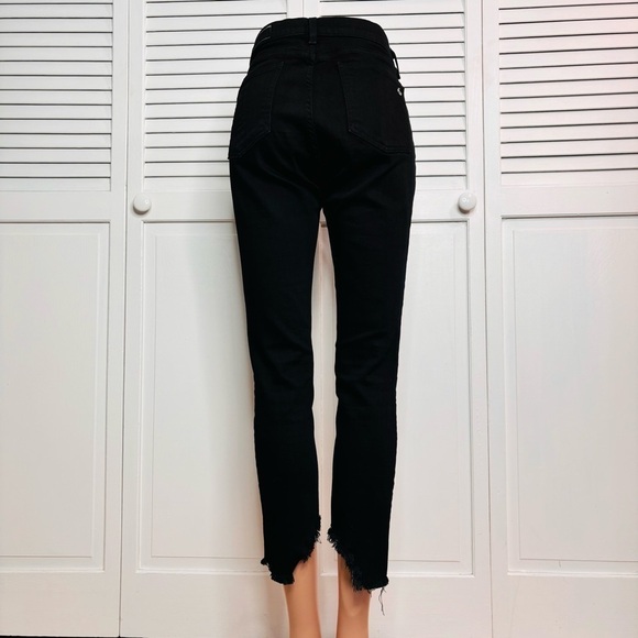 RAG & BONE Black Hampton Raw Hem Jeans Size 29 - Picture 10 of 10